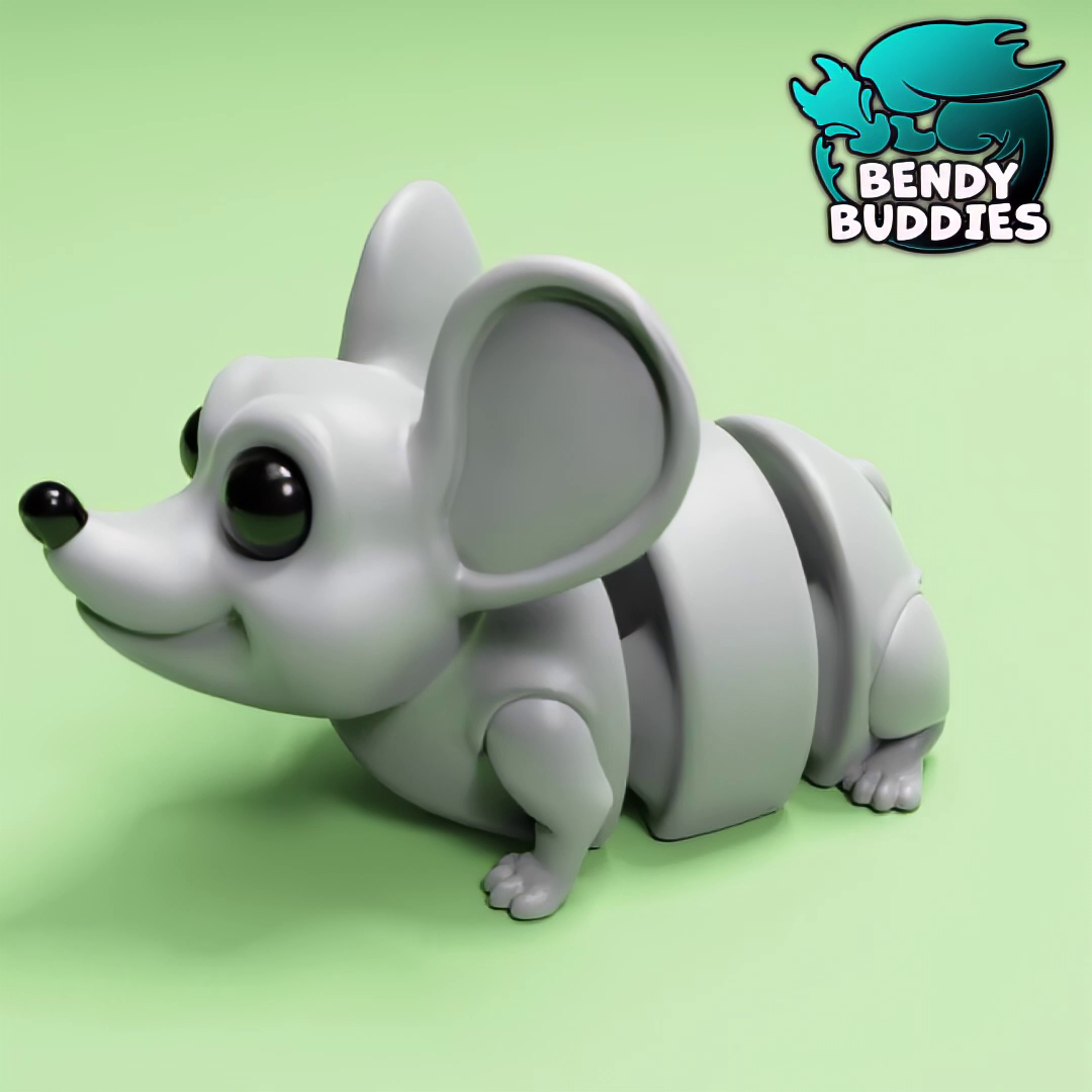 Mitsy Cute Mouse / Wild Animal Articulated / Print-in-Place Mice / Small Rodent Creature / Tailed Rattus Monster / Fantasy World Beast / Pet Encounter